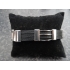 Armband staal en rubber 20cm